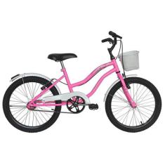 Bicicleta aro 20 Feminina Beach Retro Vintage Rosa Chiclete - Dal'anni