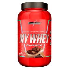 Integralmédica My Whey Proteína em Pó Sabor Chocolate - 21g de Proteína por Porção - Alta Concentração de BCAAs - Pote 900g