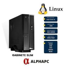 Computador Alphapc  Intel Core I3 8gb Ssd 240 Slim  - CEV