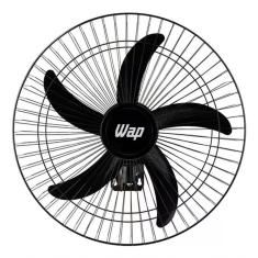 Ventilador Parede WAP Rajada Pro 60cm 5 Pás Preto Bivolt FW00666