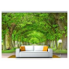 Papel De Parede Estrada Caminho Floresta 3D Nes110 - Você Decora