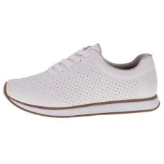 Tenis Via Marte Casual Com Perfuros - 17-16501 N-Feminino
