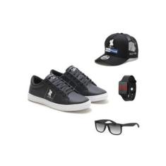 Tênis Polo Masculino + Boné + Relógio + Óculos-Masculino