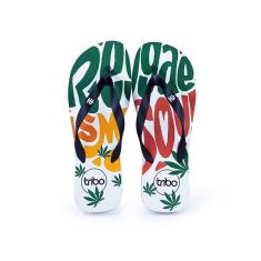 Chinelo Masculino Borracha Estampado Reggae Dia a Dia-Masculino