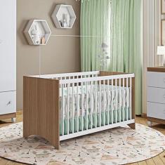 Berço Gutti Com Suporte Regulagem de Altura e Colchão 130x60