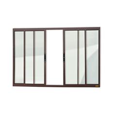 Janela Confort 4 Folhas Vidro Liso 100cm x 200cm Brimak Corten