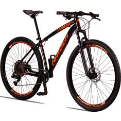 Bicicleta aro 29 raider z3x pro 12 vel  freio hidráulico susp. com trava no guidão-Unissex