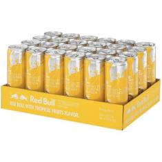 Energético Red Bull Tropical 250Ml 24 Unidades, Frutas tropicais, 250m
