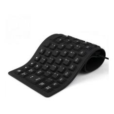 Teclado Flexível De Silicone Usb Dobrável Notebook Pc Tablet - Silix