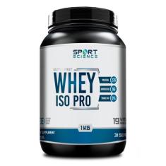 Suplemento Em Pó Whey Protein Iso Pro 1 KG - Sport Science, Morango