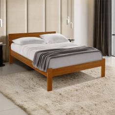 Cama Casal Lara Turca com Cabeceira Castanho