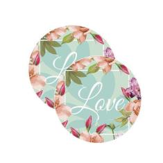 Sousplat Love Floral - NSW, Sem base, 2 Peças