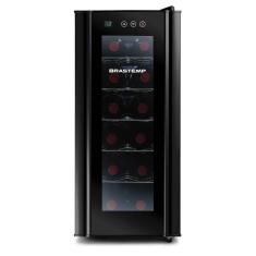 Adega Brastemp 12 Garrafas Iluminação Led com Painel Eletrônico Preto BZC12BE - 220V
