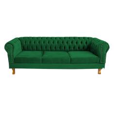 Sofa Chesterfield Duque 2M - Verde Bandeira / Sala, Recepção, Barbearia