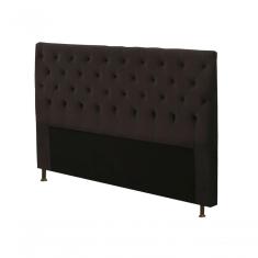 Cabeceira Cama Box Casal Queen 160cm Cristal Veludo - Js Móveis Chocolate