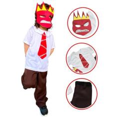 Fantasia Infantil Menino do Personagem Vermelhinho Irritado - Coloriba