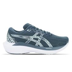 Tênis ASICS GEL-Shogun 7 - Feminino - Cinza com Branco-Feminino