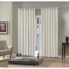 Cortina 260X230 Pratika Lisa Slim/Areia 168 Bella Janela