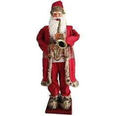 Papai Noel Dançante Animado Em Tamanho Real De 6' Com 8 Músicas, Papai Noel Dançante Cantando De Natal, Decoração De Papai Noel Com Agitação Elétrica, Para Enfeites De Pátio Doméstico De Árvore De