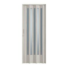 Porta Sanfonada PVC Plastporta 210x72cm Translucida BCF Pecan