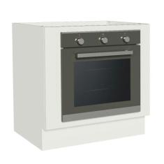 Balcão para Forno de Embutir 80 x 60 cm Sem Tampo Madesa, Branco