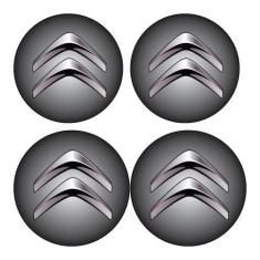 Jogo Bottom/ Emblema Para Calota Citroen 48Mm Degrade 4... - MARcON - 