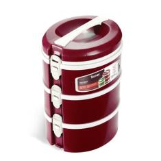 Conjunto Pratos Térmicos 3 Pratos Patrick Taumer, Bordô