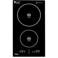 Cooktop de Indução Philco PCT11P 2 Bocas Vitrocerâmico com Timer Preto 220V