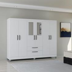 Guarda Roupa Casal 6 Portas 2 Gavetas Multi Poquema