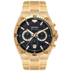 Relógio ORIENT masculino cronógrafo dourado MGSSC030 P1KX