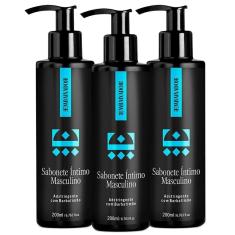 Kit 03 Sabonete Íntimo Masculino Embaixador 200Ml