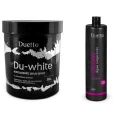 Kit Pó Descolorante com Colageno OX 20V Duetto Professional