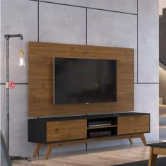 Rack para TV até 65 Polegadas 2 Gavetas Club P&C ArteMobili Preto/Garapa