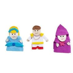 Dedoches feltro - cinderela - 3 personagens - kits e gifts
