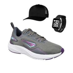 Tenis Masculino Feminino Pulse Academia Caminhada Corrida Leve + Relógio e Boné-Unissex