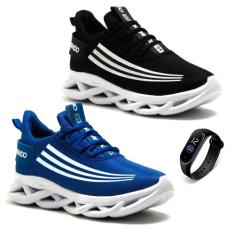 Combo 2 Tenis Masculino Leve Treino Academia + Relógio - DM DAMANDO, P
