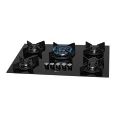 Cooktop a Gás Fischer 5 Bocas Tripla Chama Infinity com Trempe de ferr
