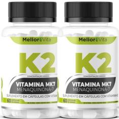 2x Vitamina K2 830mg Idosos Adultos Original Força Academia Imunidade 
