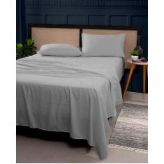 Lençol Queen Superior Sem Elástico Micro percal 400 Fios Acabamento Em