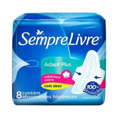 Absorvente Externo Sempre LivreAdaptPlus 8 Unidades