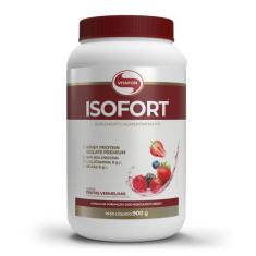 Whey Protein Isolado Premium Isofort (900g) Vitafor, Frutas Vermelhas