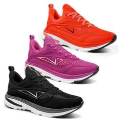 Kit 3 Tênis Feminino Vili Fusion Masculino para Caminhada Academia-Feminino