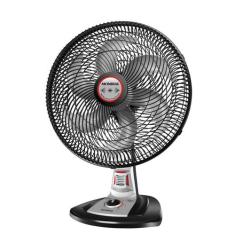 Ventilador 40cm Turbo Tech Repelente Pastilha Mondial Preto e Prata 85