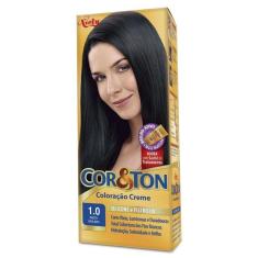 Tintura Creme Cor & Ton Preto Azulado 1.0