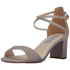 Touch Ups Sandália feminina de salto Jackie, Champanhe, 10