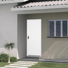 Porta de Aço Laminada 215x65cm Minas Sul MGM Branco