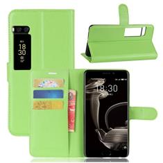 Capa carteira MEIZU Pro 7 Plus, capa carteira flip de couro PU premium com compartimento para cartão, suporte e fecho magnético [capa interior à prova de choque de TPU] Compatível com MEIZU Pro 7 Plus