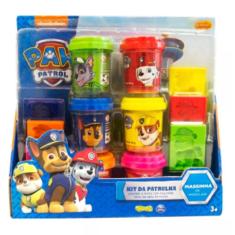 Kit Patrulha Canina c/ 6 Potes de Massinha 80g e 6 Moldes