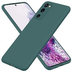 AYSZNBLA Capa para Samsung Galaxy S20 FE 5G, capa de telefone de borracha gel de silicone líquido, não amarela, capa de telefone de silicone multicolorida, capa protetora ultrafina antiderrapante