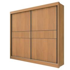 Guarda Roupa Casal 2 Portas 6 Gavetas Cancun Ripado-cinamomo Móveis D`doro